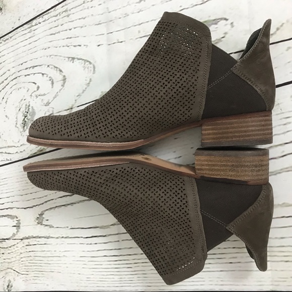 Vince Camuto Celena Perforated Ankle Bootie Suede - Picture 6 of 8